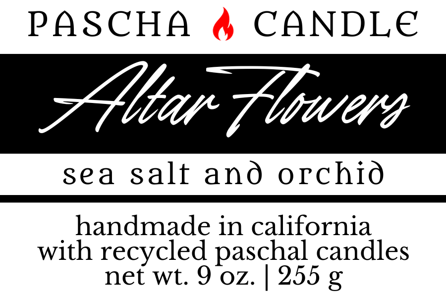 Altar Flowers Candle