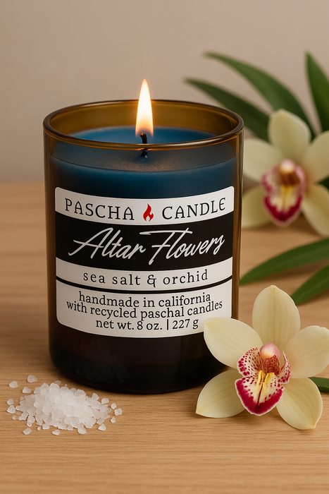 Altar Flowers Candle